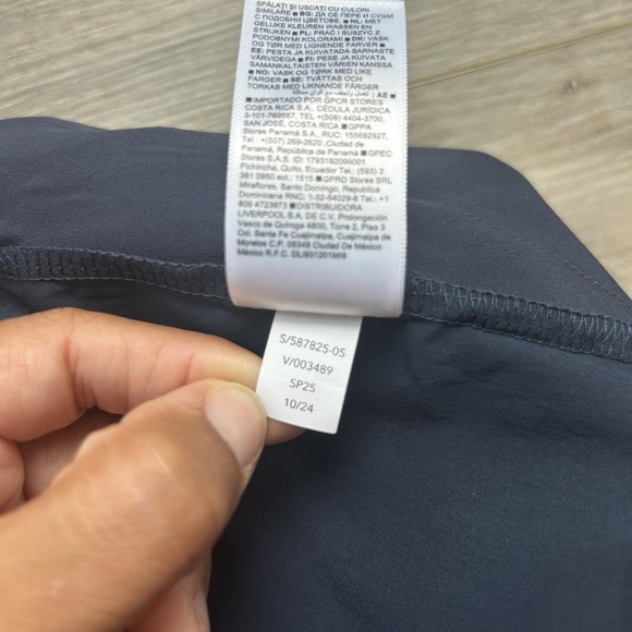 Athleta Midday Mid Rise Short Navy Blue Women's Size Large‎ - Picture 7 of 10